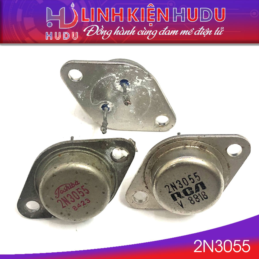 2N3055 TRANSISTOR NPN 15A 100V TO3 RCA HÀNG THÁO MÁY ZIN