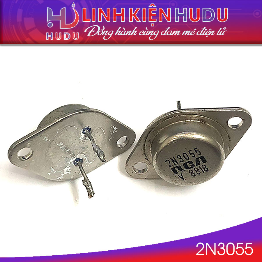 2N3055 TRANSISTOR NPN 15A 100V TO3 RCA HÀNG THÁO MÁY ZIN