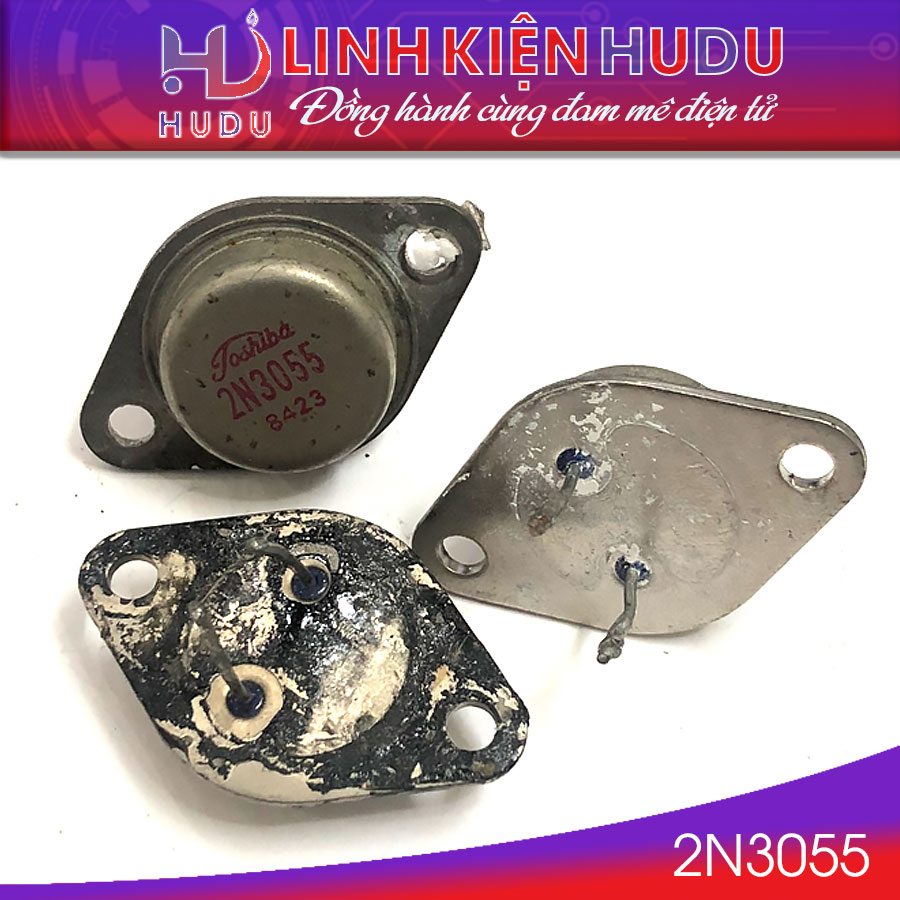 2N3055 TRANSISTOR NPN 15A 100V TO3 RCA HÀNG THÁO MÁY ZIN