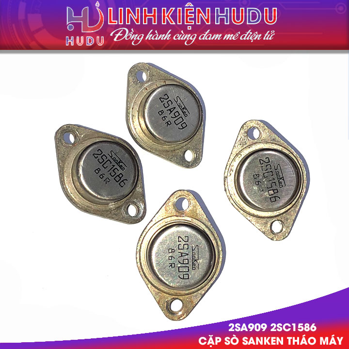 Cặp sò sắt Sanken 2SA909 2SC1586 tháo máy