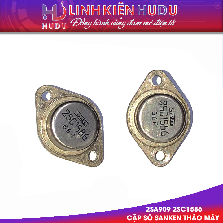Cặp sò sắt Sanken 2SA909 2SC1586 tháo máy