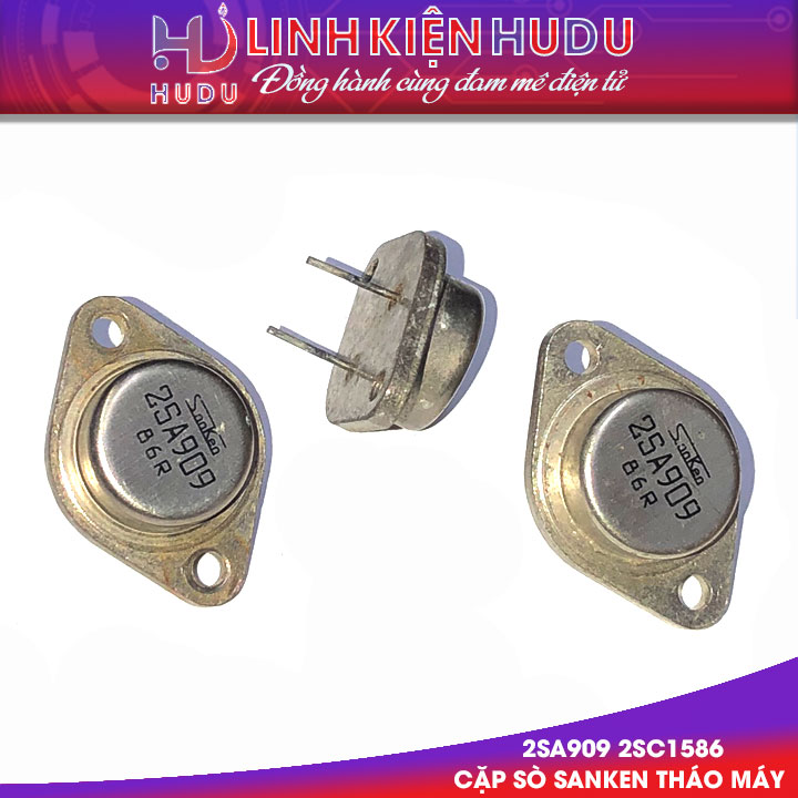 Cặp sò sắt Sanken 2SA909 2SC1586 tháo máy