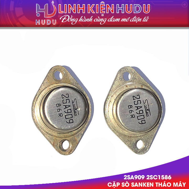 Cặp sò sắt Sanken 2SA909 2SC1586 tháo máy