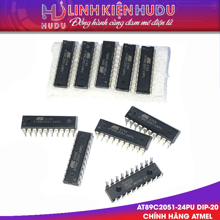 AT89C2051-24PU DIP-20 chính hãng ATMEL