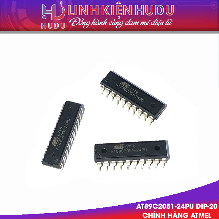 AT89C2051-24PU DIP-20 chính hãng ATMEL