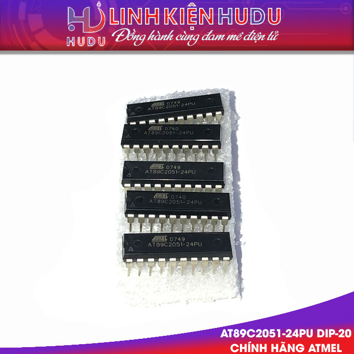 AT89C2051-24PU DIP-20 chính hãng ATMEL