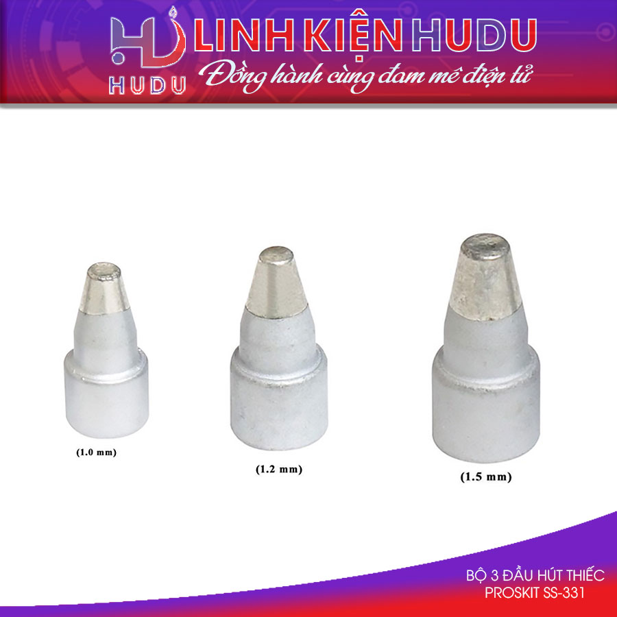 Bộ 3 đầu hút thiếc Pro’skit SS-331