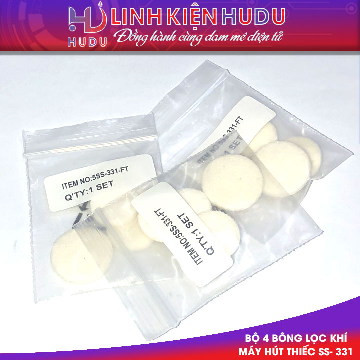 Bộ 4 bông lọc khí máy hút thiếc SS- 331