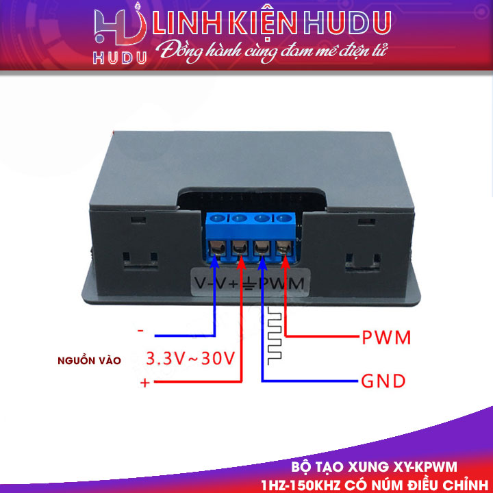 Bộ tạo xung XY-KPWM 1Hz-150khz có núm điều chỉnh