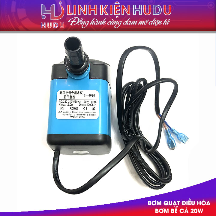 Bơm nước quạt bơm bể cá 20W-220V