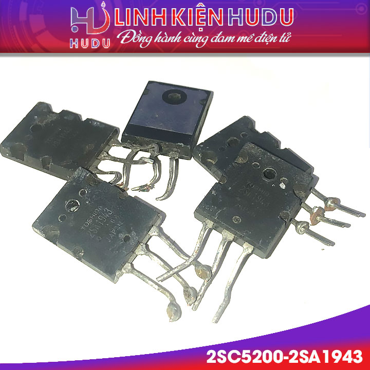 Cặp sò 2SC5200 - 2SA1943 5200 – 1943 tháo máy chân dài