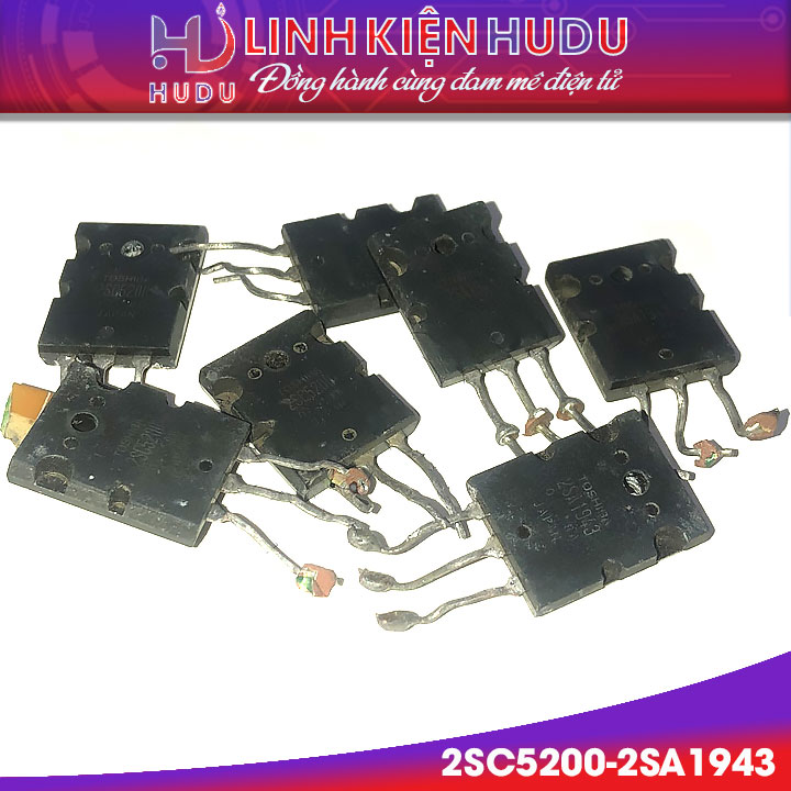 Cặp sò 2SC5200 - 2SA1943 5200 – 1943 tháo máy chân dài