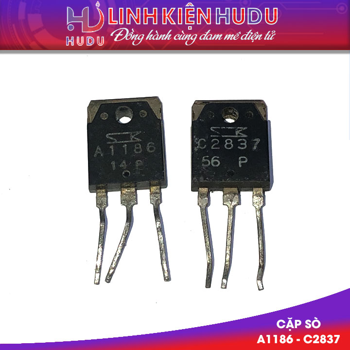Cặp sò âm thanh Sanken 2SA1186 2SC2837 A1186 C2837 10A 150V 100W tháo máy
