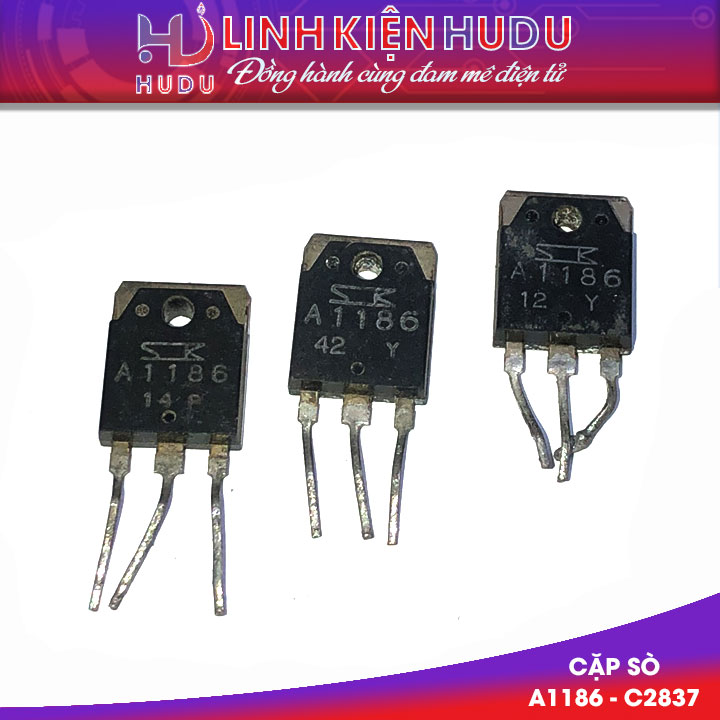 Cặp sò âm thanh Sanken 2SA1186 2SC2837 A1186 C2837 10A 150V 100W tháo máy