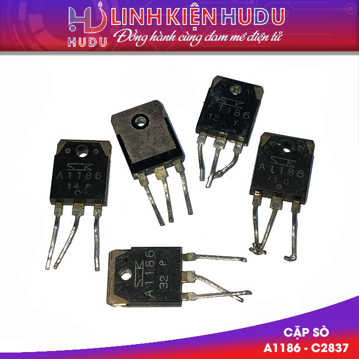 Cặp sò âm thanh Sanken 2SA1186 2SC2837 A1186 C2837 10A 150V 100W tháo máy