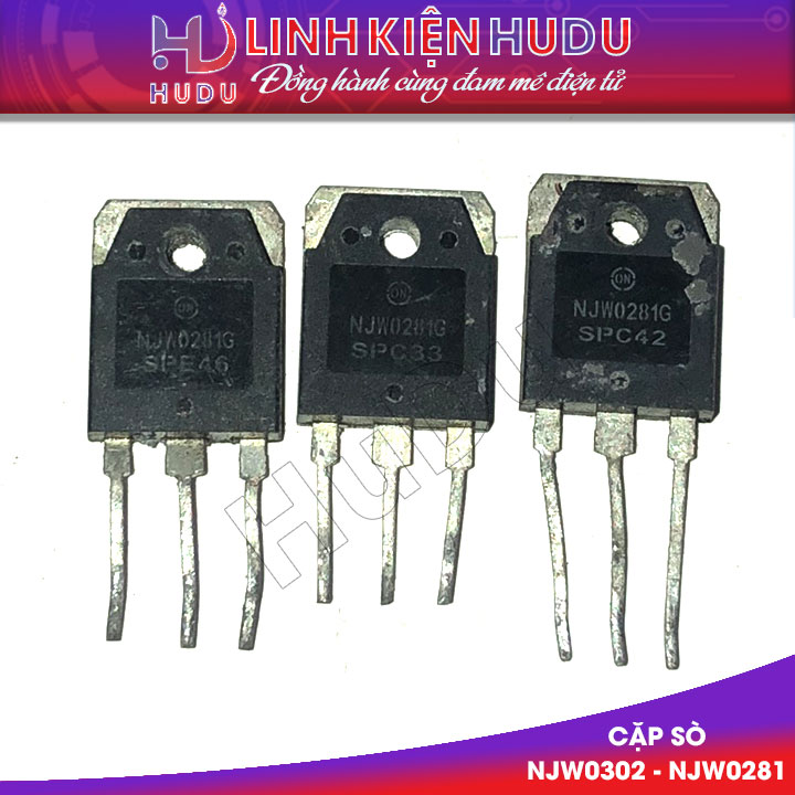 Cặp sò NJW0302 - NJW0281 tháo máy chính hãng