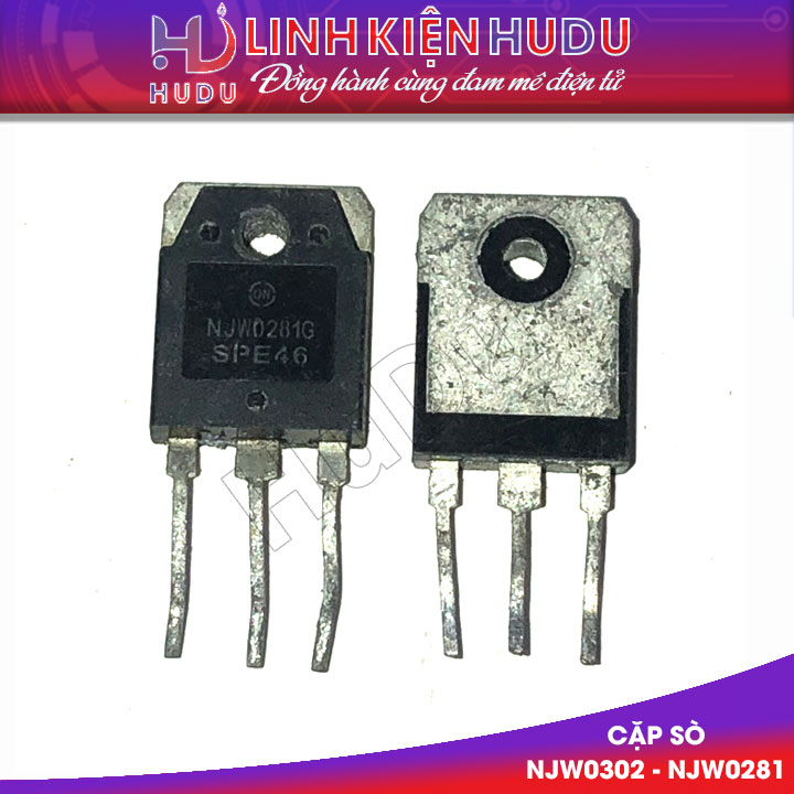 Cặp sò NJW0302 - NJW0281 tháo máy chính hãng