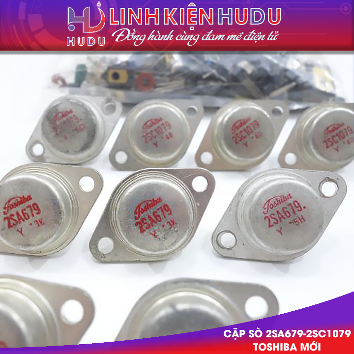 Cặp sò Toshiba 2SC1079-2SA679 mới chính hãng