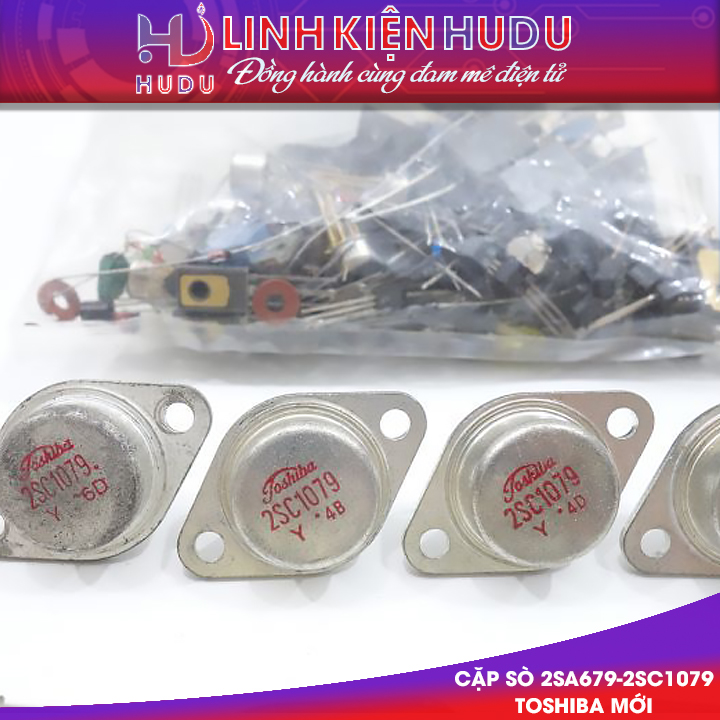 Cặp sò Toshiba 2SC1079-2SA679 mới chính hãng