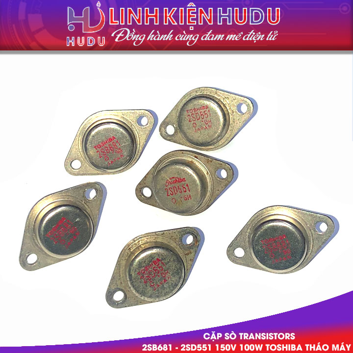 Toshiba 2SB681 - 2SD551 tháo máy