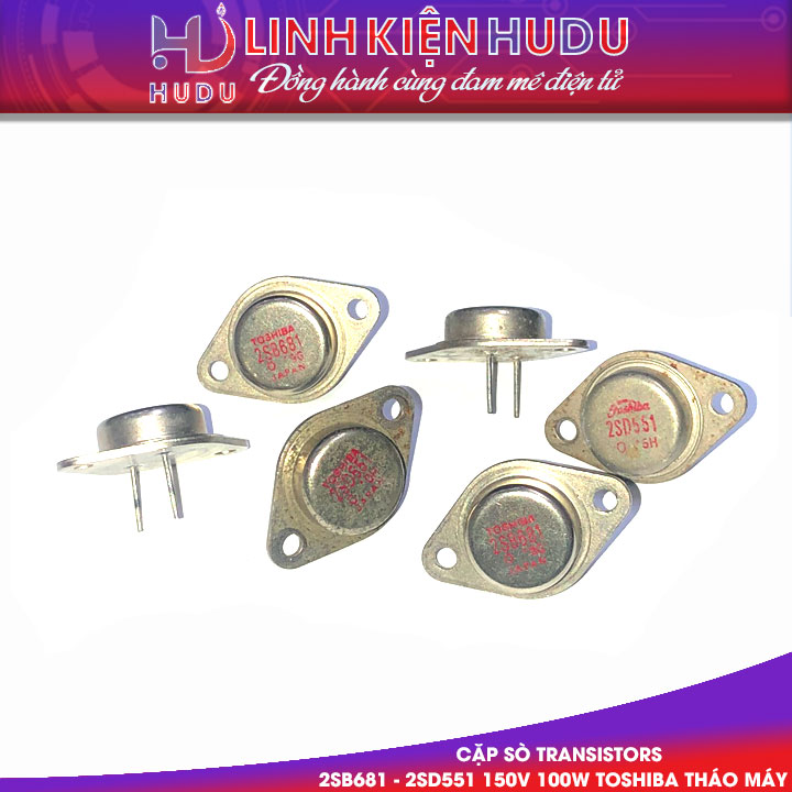 Toshiba 2SB681 - 2SD551 tháo máy