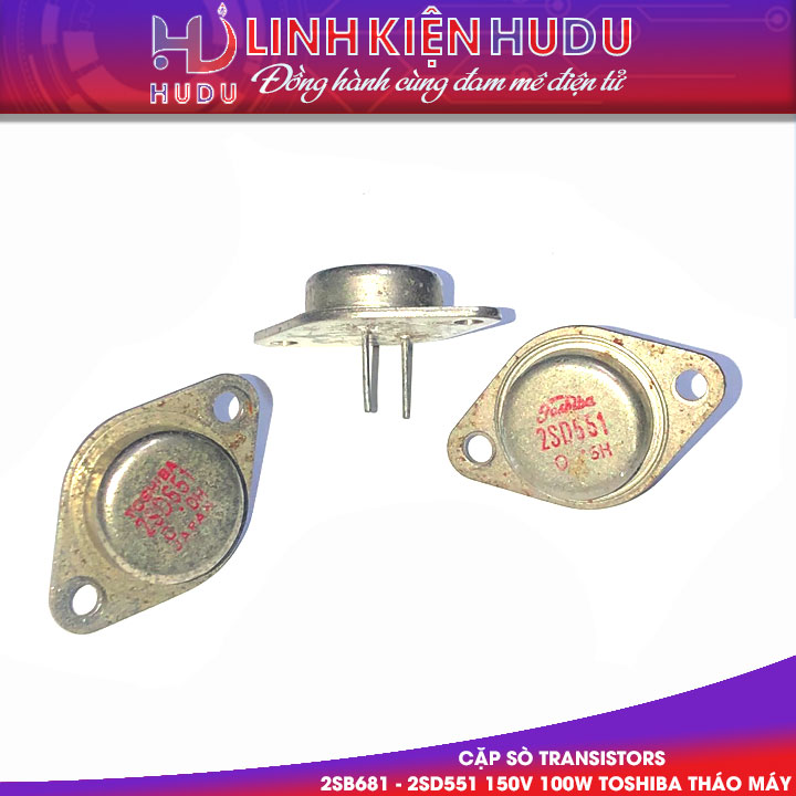 Toshiba 2SB681 - 2SD551 tháo máy