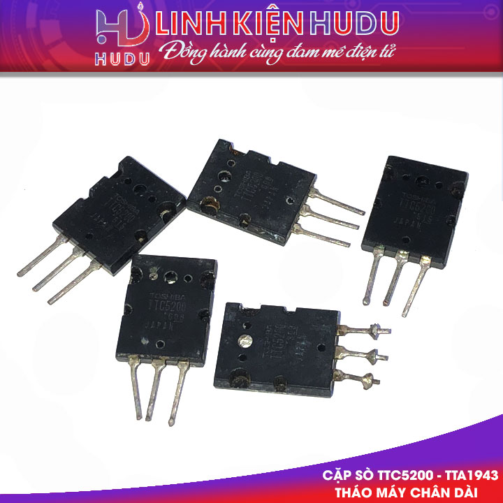 Cặp sò TTC5200 - TTA1943 tháo máy chân dài