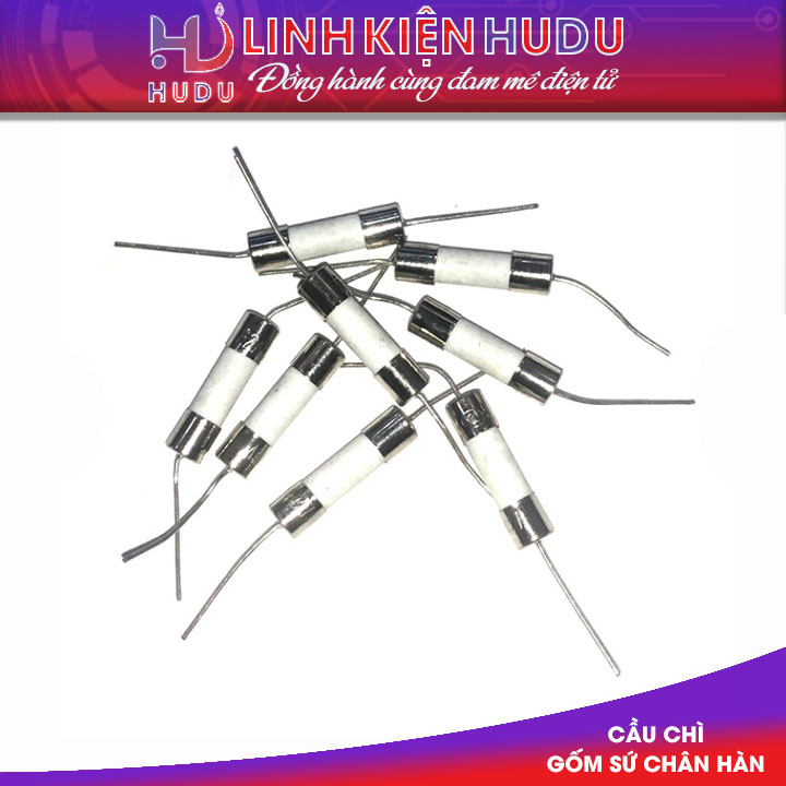 Cầu chì gốm [sứ] 5A chân hàn