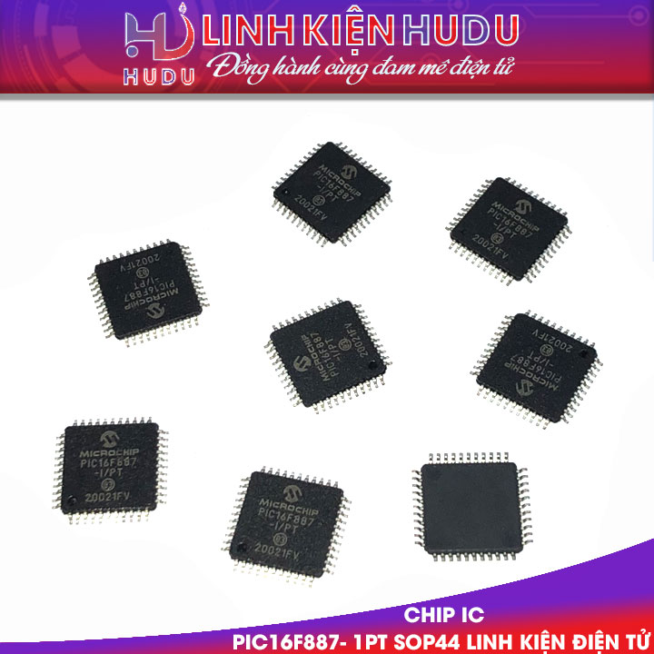 IC PIC16F887- 1PT Sop44