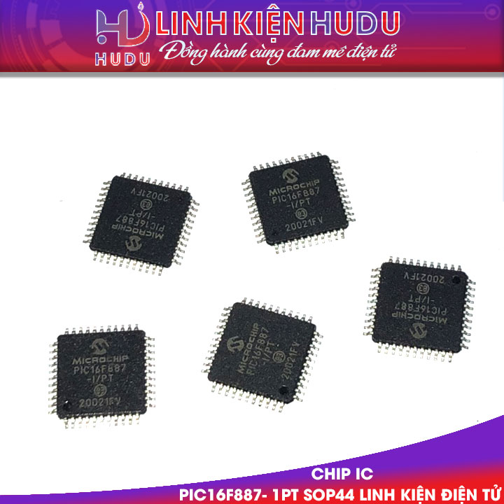 IC PIC16F887- 1PT Sop44