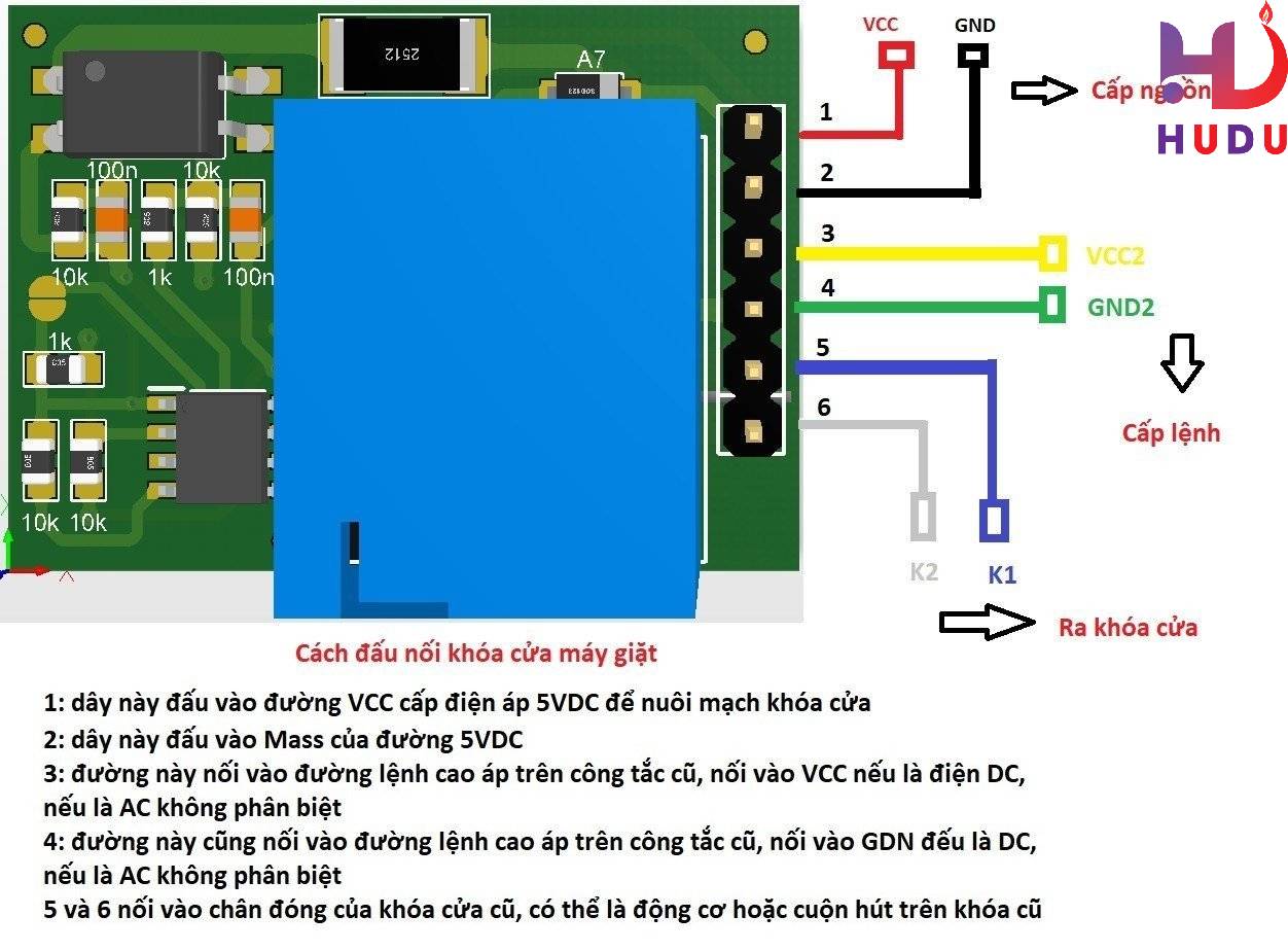 Công tắc độ cửa máy giặt đa năng