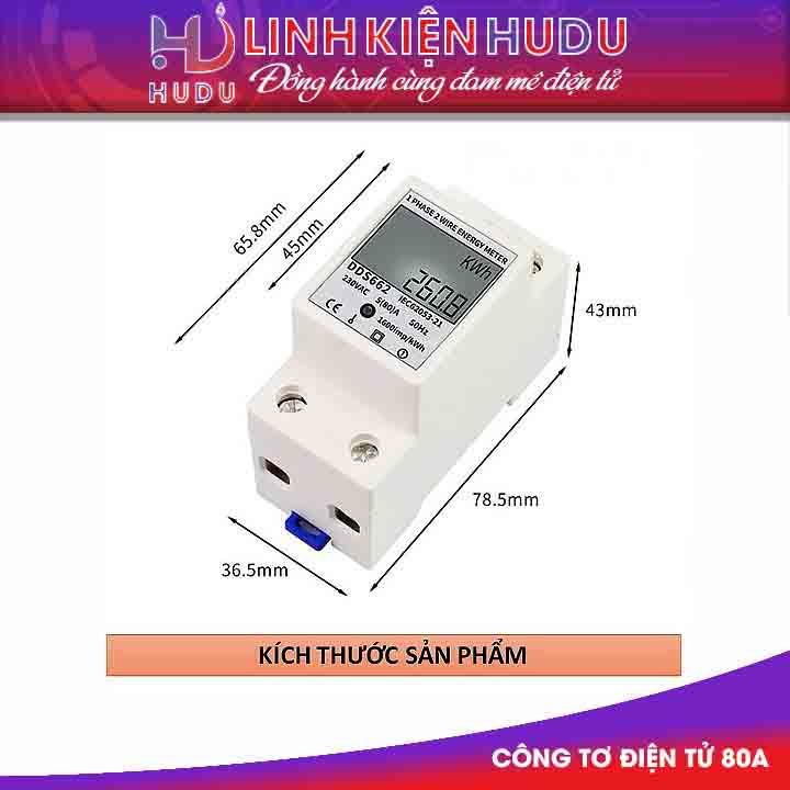 Công tơ điện tử 80A