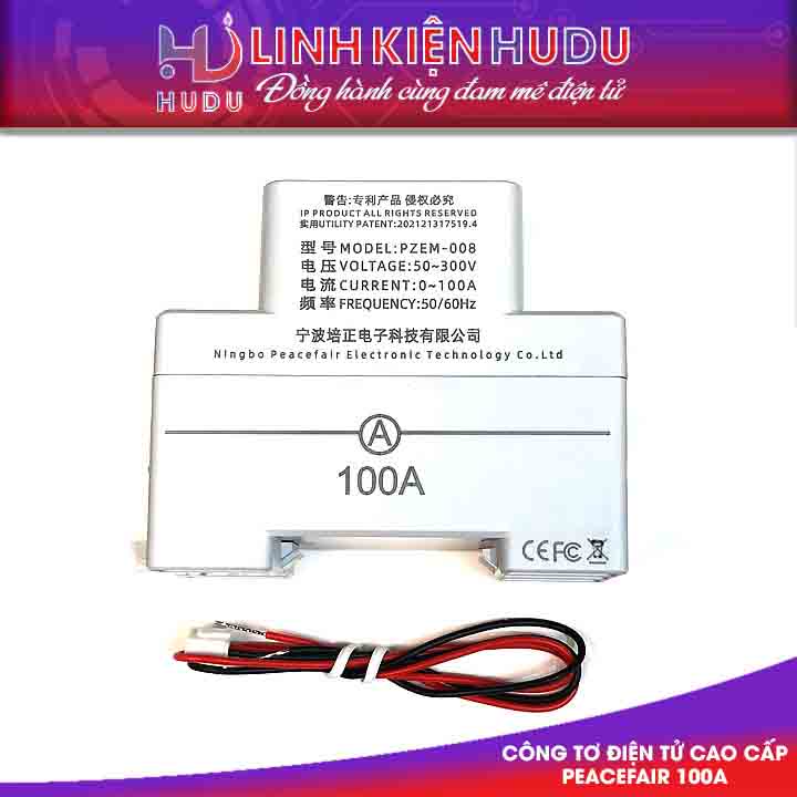 Công tơ điện tử PeaceFair 100A cao cấp