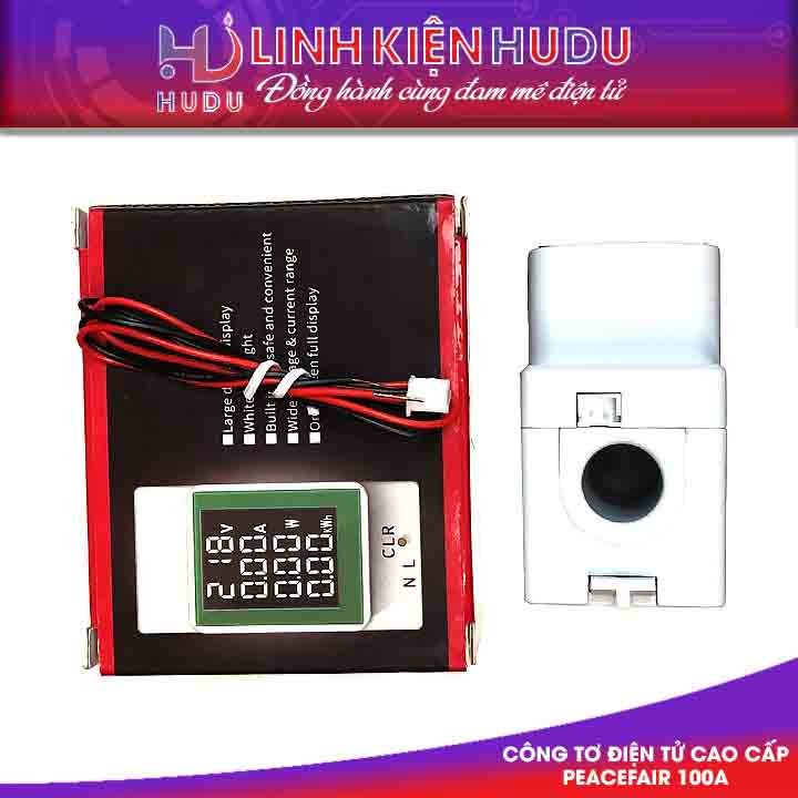 Công tơ điện tử PeaceFair 100A cao cấp