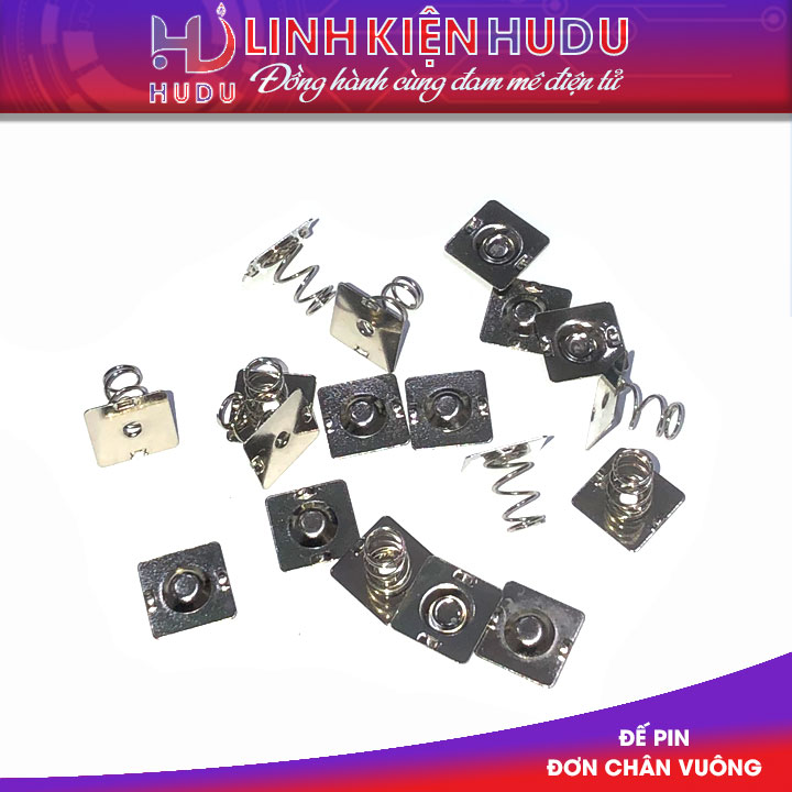 Đế pin đơn chân vuông