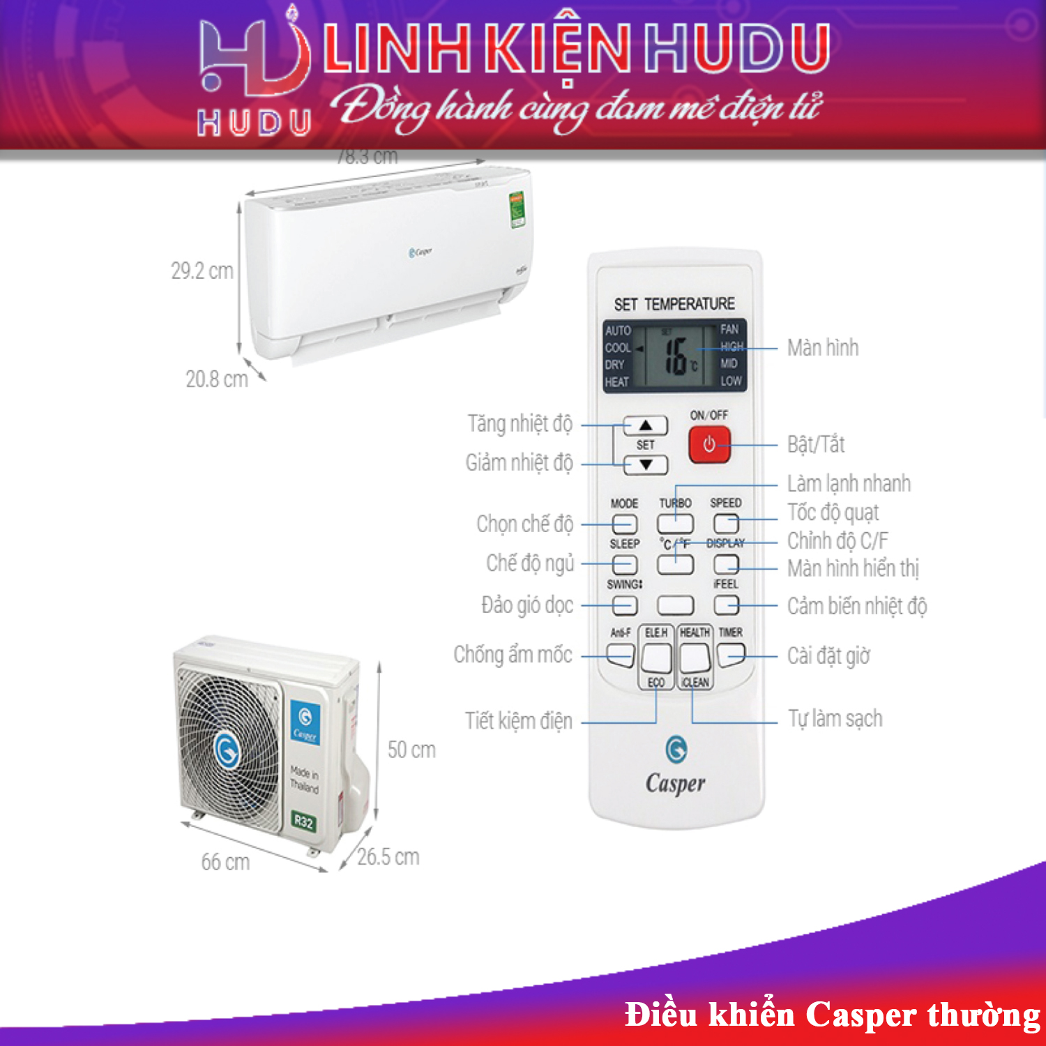 Điều khiển Casper thường