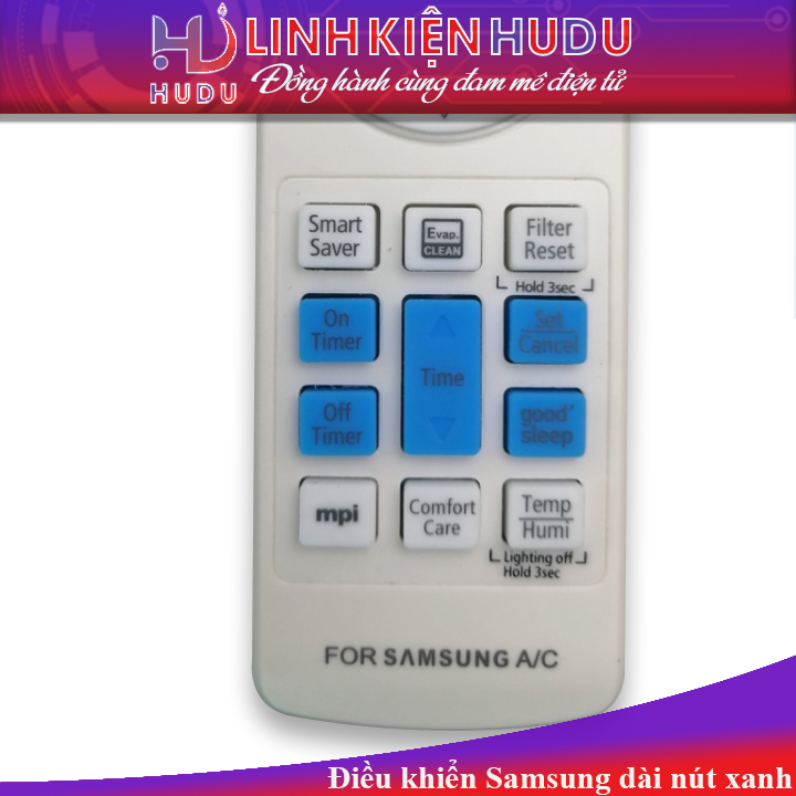 Điều khiển Samsung dài nút xanh