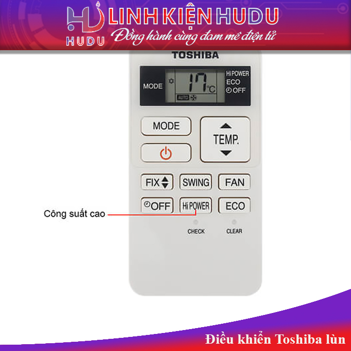 Điều khiển Toshiba lùn