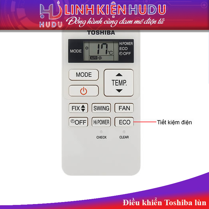 Điều khiển Toshiba lùn