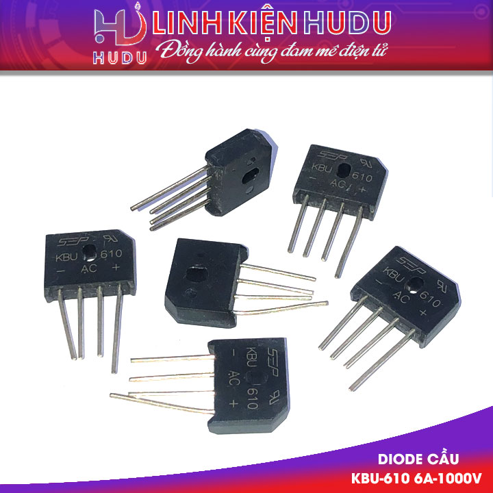 Diode cầu KBU-610 6A-1000V
