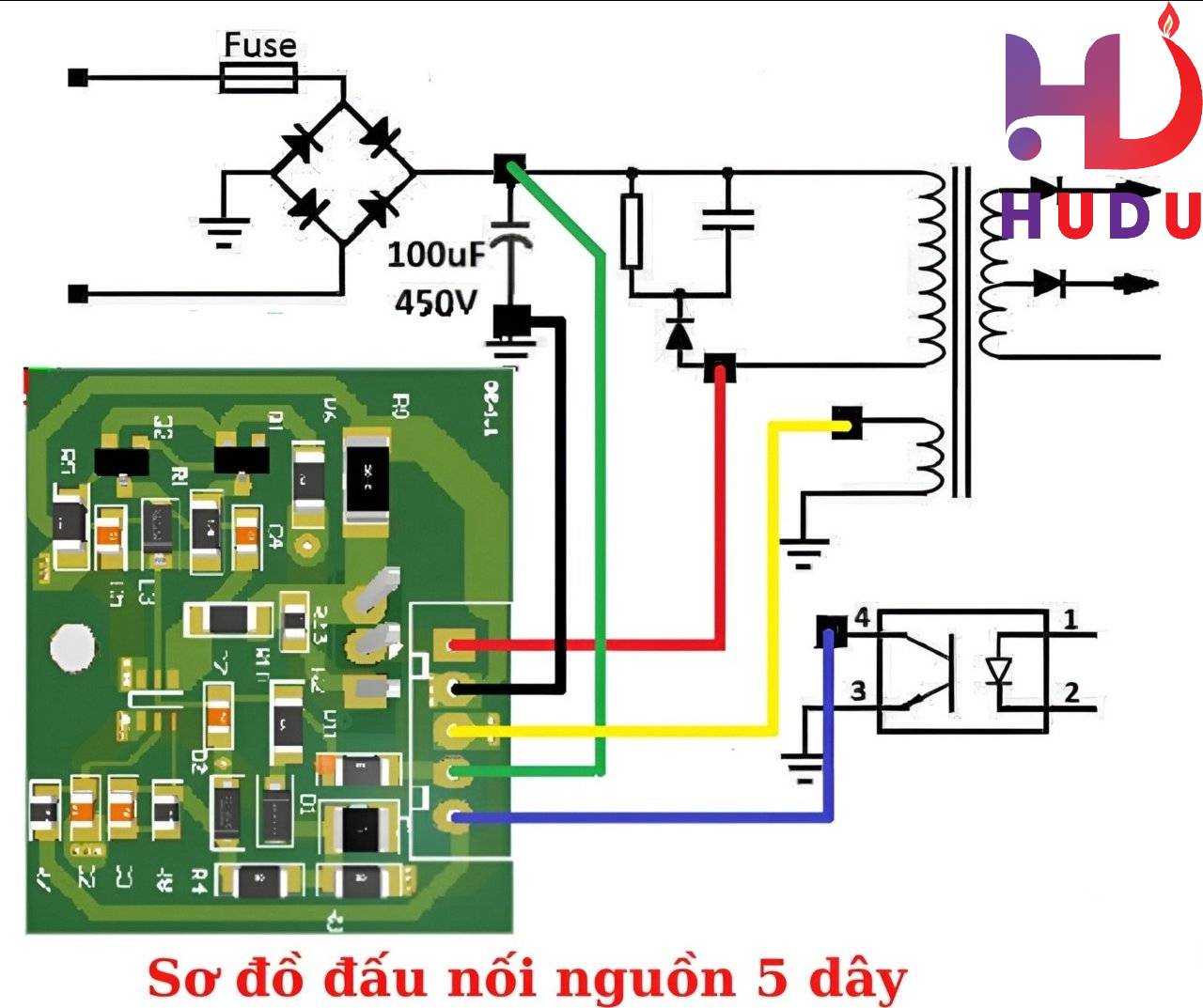 Độ nguồn 5 dây công suất cao