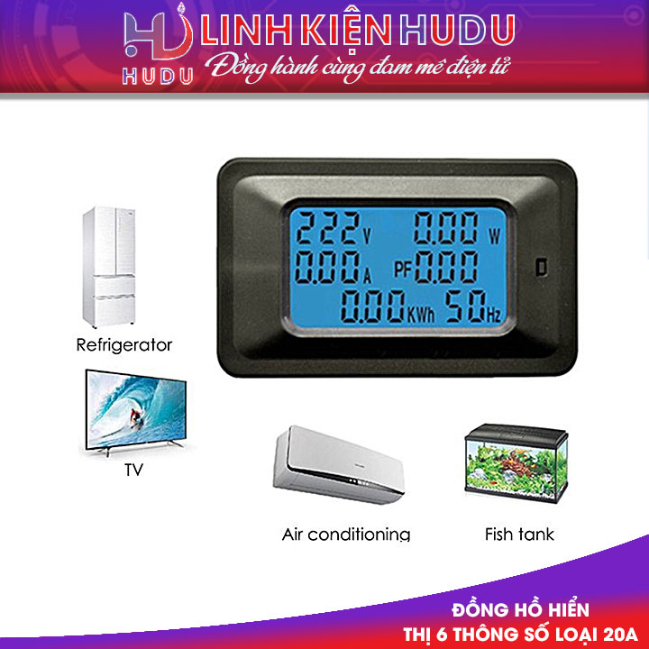Đồng hồ hiển thị 6 thông số loại 20A