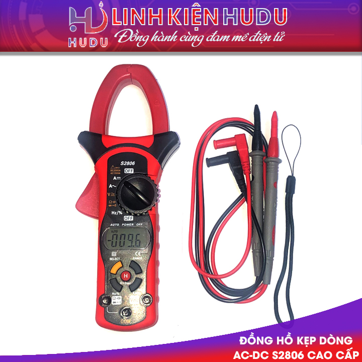 Đồng hồ kẹp dòng DC-AC S2806 cao cấp