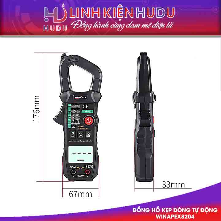 Đồng hồ kẹp dòng tự động WinaPek 8204