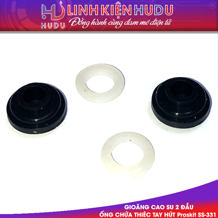 Gioăng cao su 2 đầu ống chứa thiếc Proskit SS-331