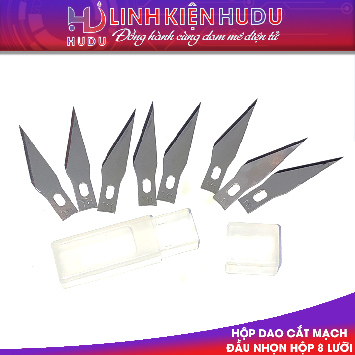Hộp 8 lưỡi dao cắt mạch đầu nhọn