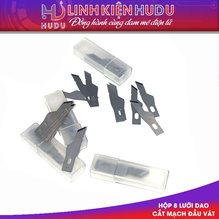 Hộp 8 lưỡi dao cắt mạch đầu vát 