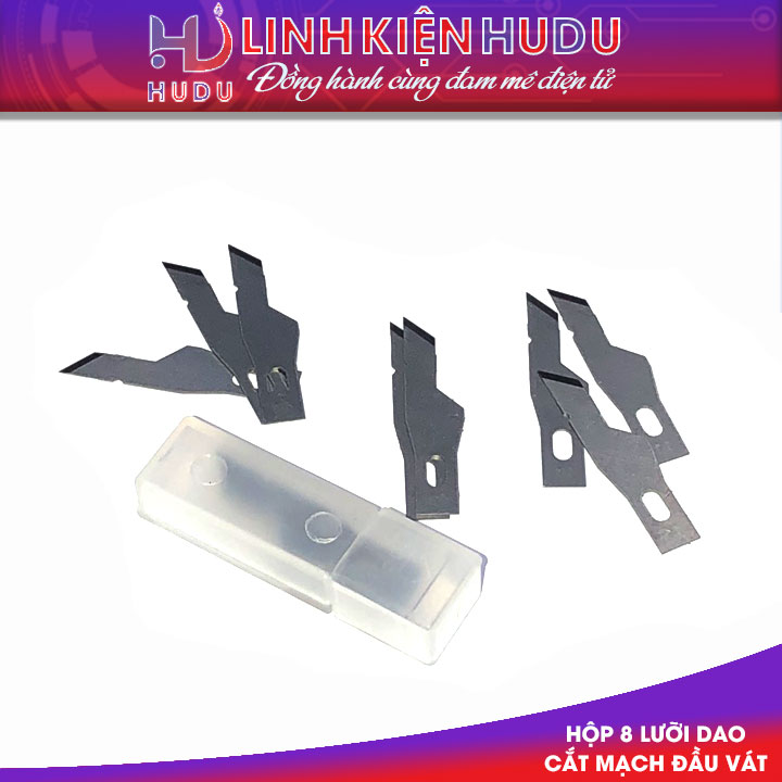 Hộp 8 lưỡi dao cắt mạch đầu vát 