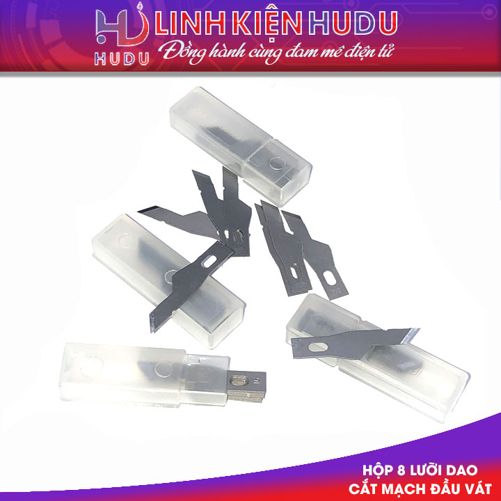 Hộp 8 lưỡi dao cắt mạch đầu vát 