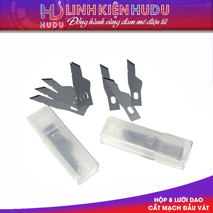 Hộp 8 lưỡi dao cắt mạch đầu vát 